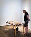 Lotte Nilsson-Välimaa - "To Dwell Upon", Installation Slugs modelled in clay, wax, glue, table, glass, video